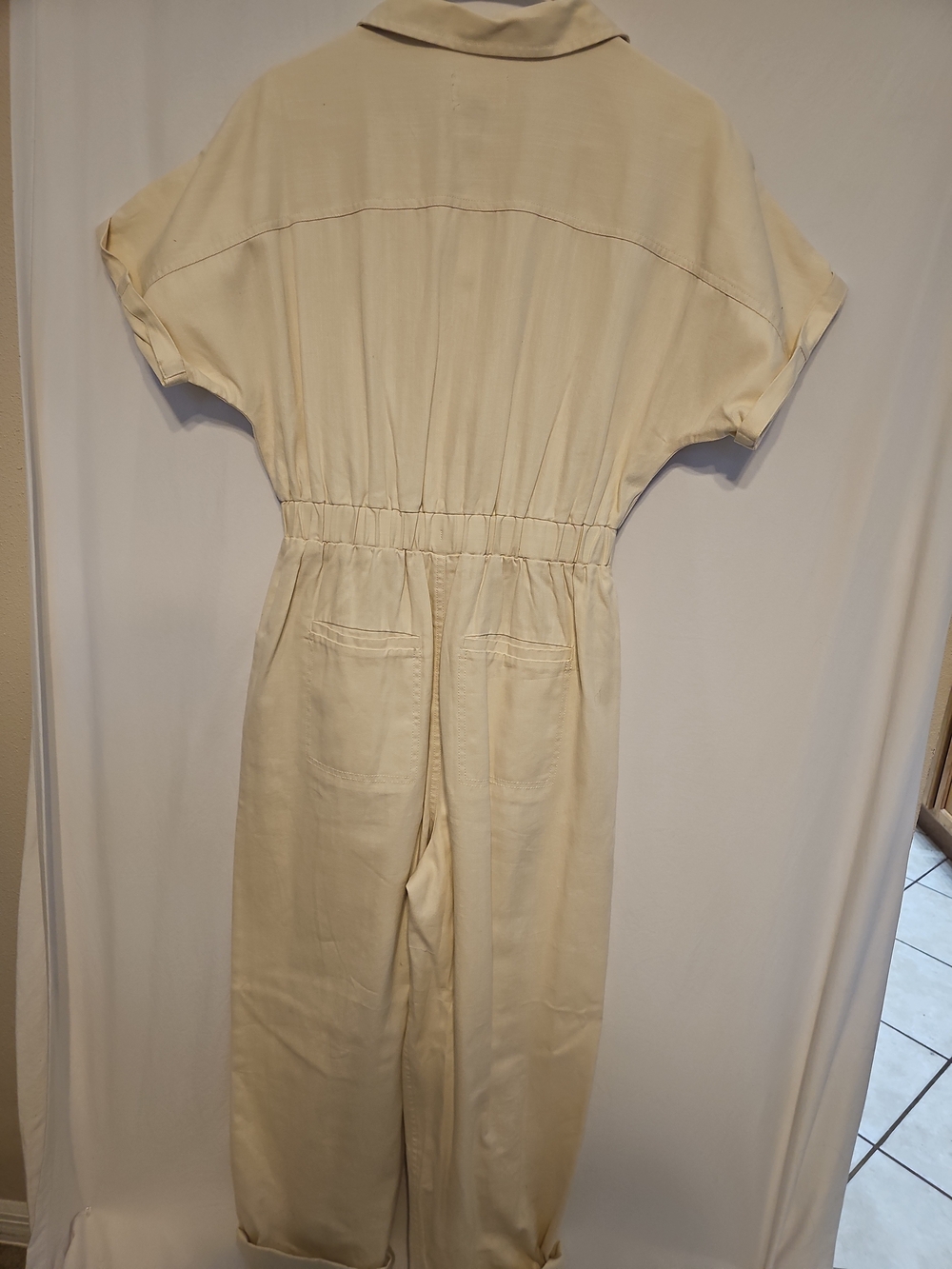 Jumpsuit | Size 6 | Belted Button Front | - Picture 8 of 11